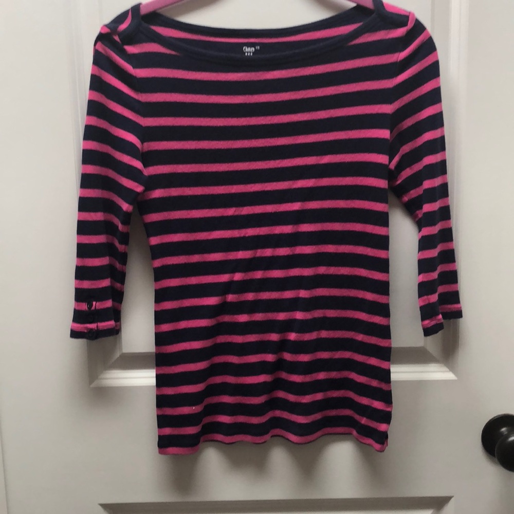 Pink and Blue striped shirt